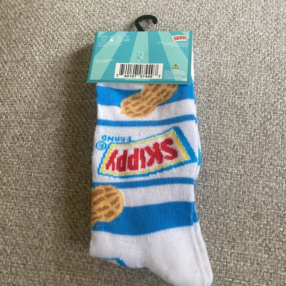 Skippy Peanut Butter Novelty Crew Socks